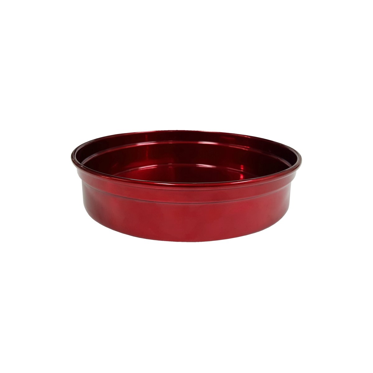 Chef Inox Round Bar Tray Aluminium Red 330x50mm