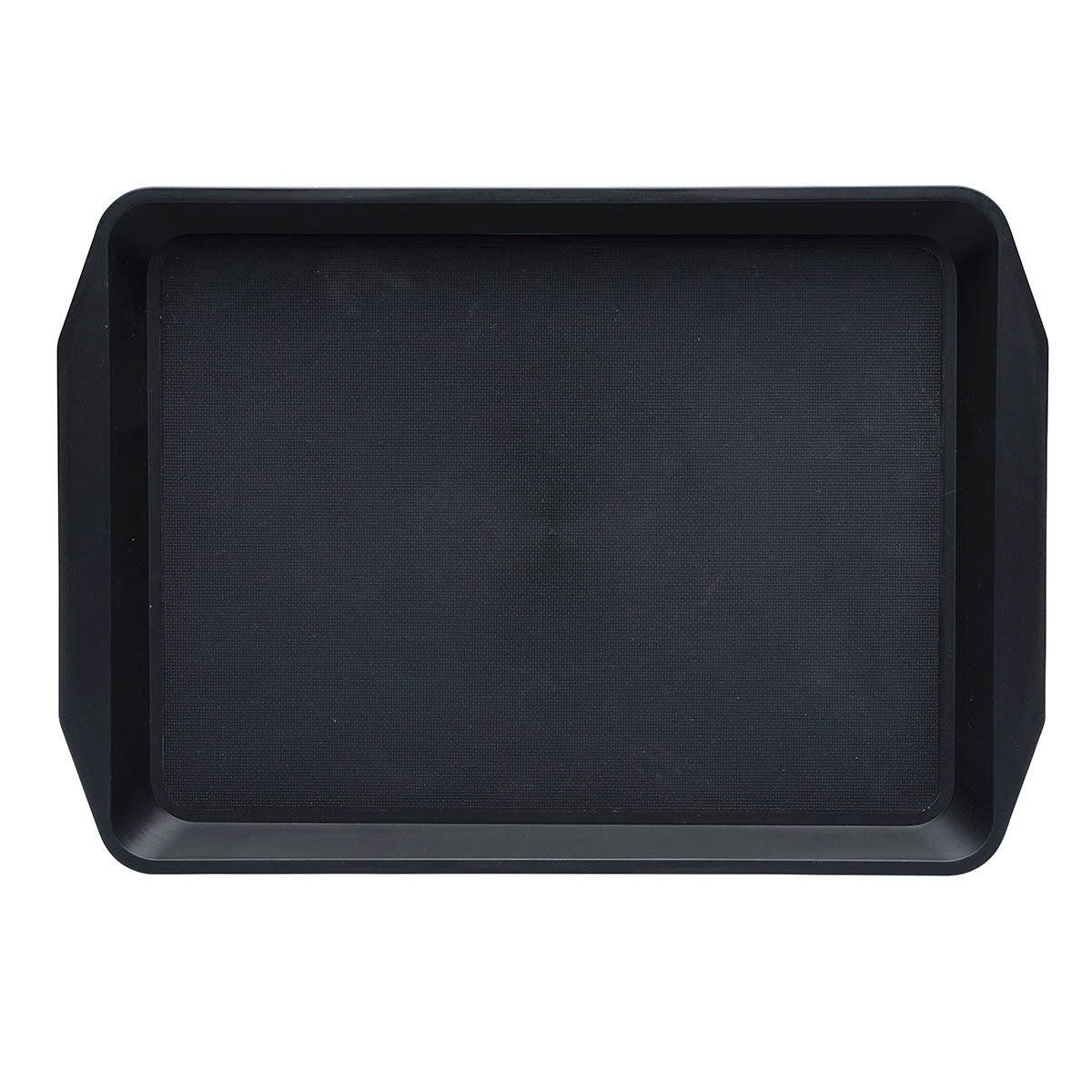 Chef Inox Rectangular Bar Tray Non Slip PP Black 430x300mm