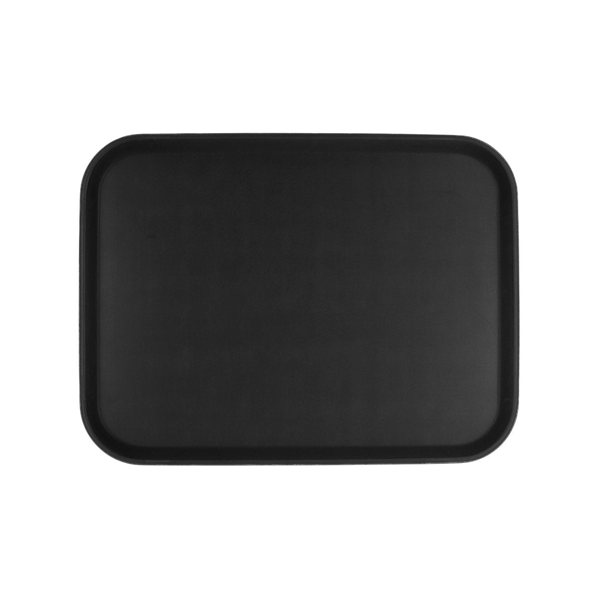 Chef Inox Non-Slip Rectangular Black Tray 380x510mm