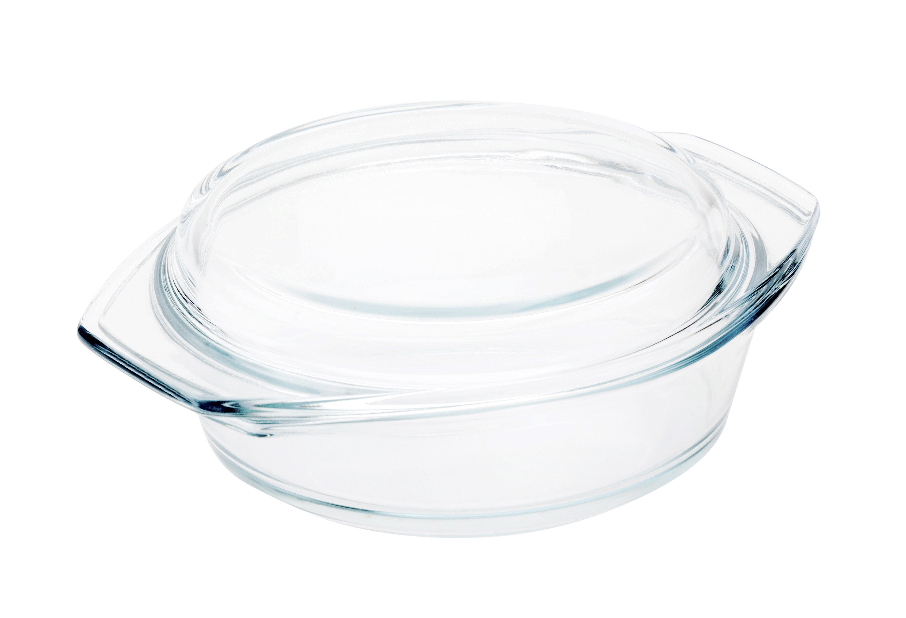 Pyrolux Glass Round Casserole with Lid - 2.5 Litre