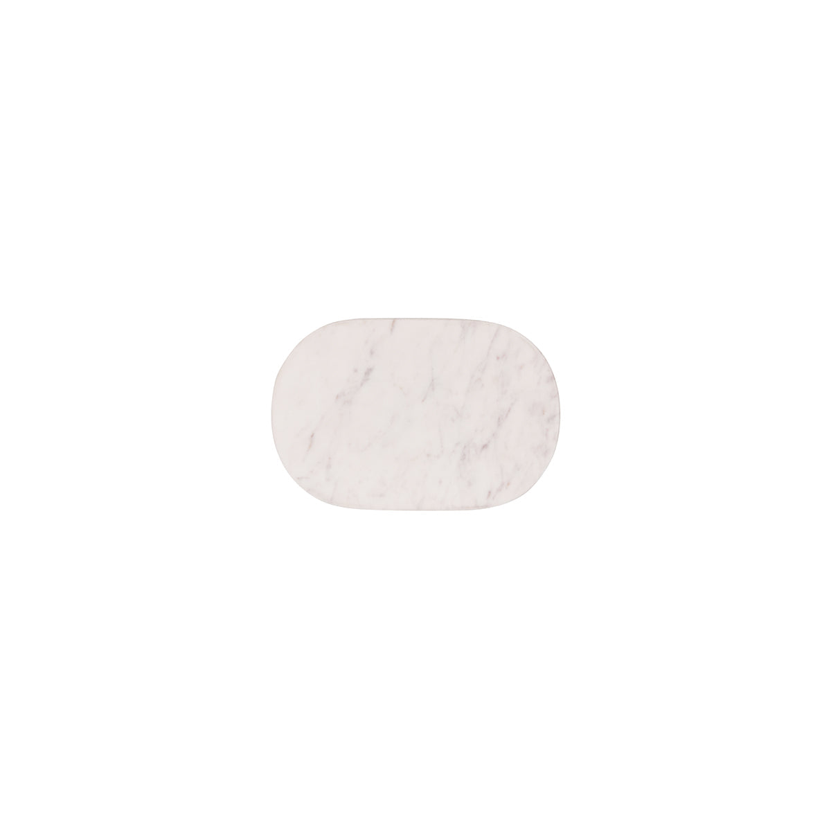 Chef Inox Serve White Marble Oval Platter 250x170x15mm