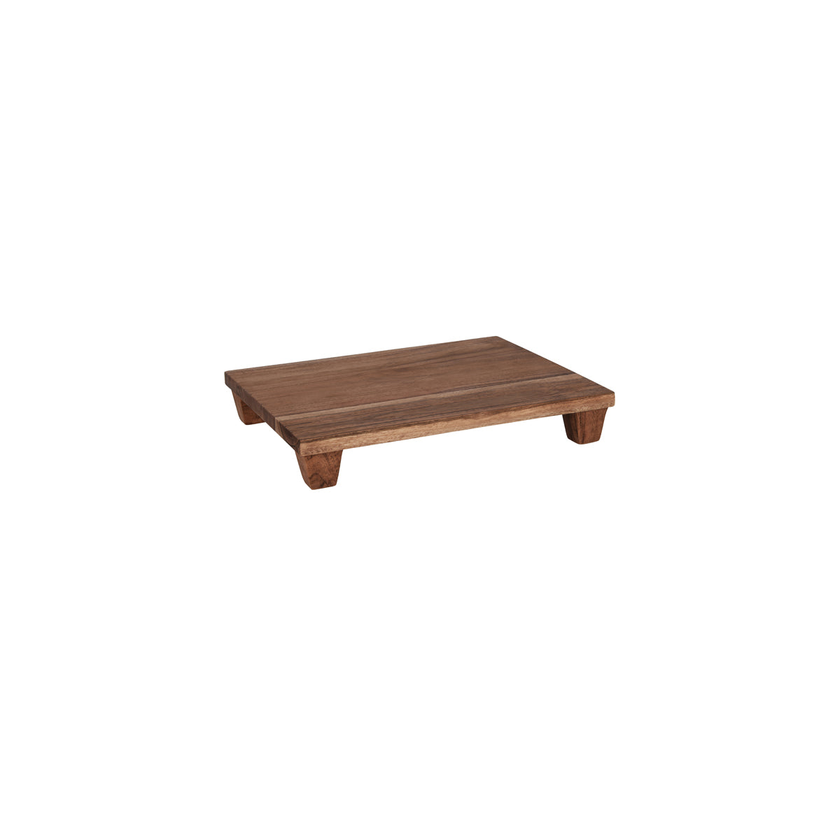 Chef Inox Serve Natural Acacia Display Stand with Legs GN 1/2 325x265x50mm