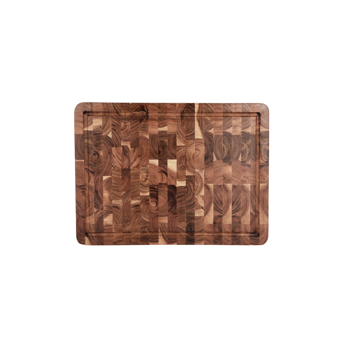 Chef Inox Serve Natural Acacia Butcher's Block with Handles 510x380x40mm
