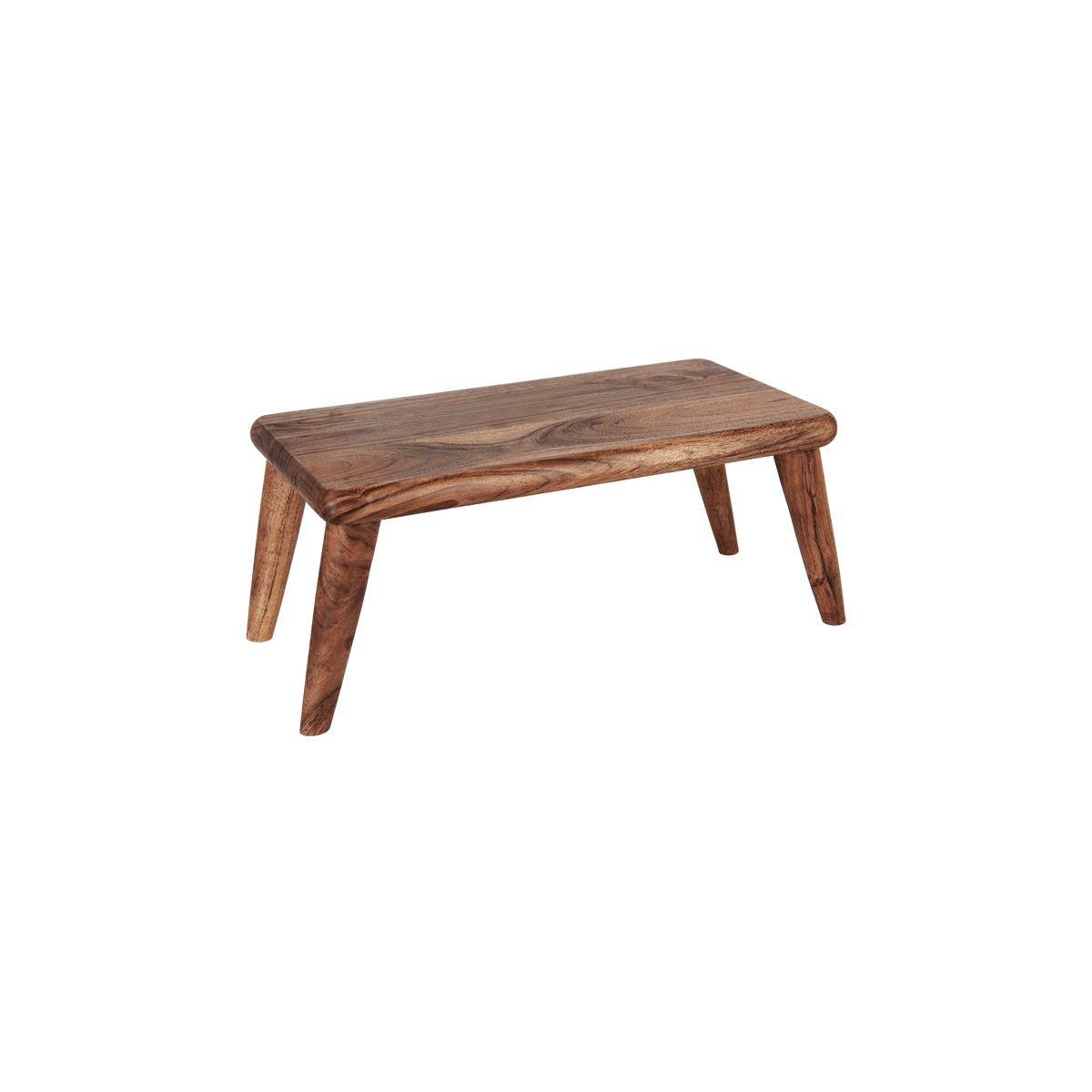 Chef Inox Serve Natural Acacia Rectangular Stand with Legs 405x230x180mm