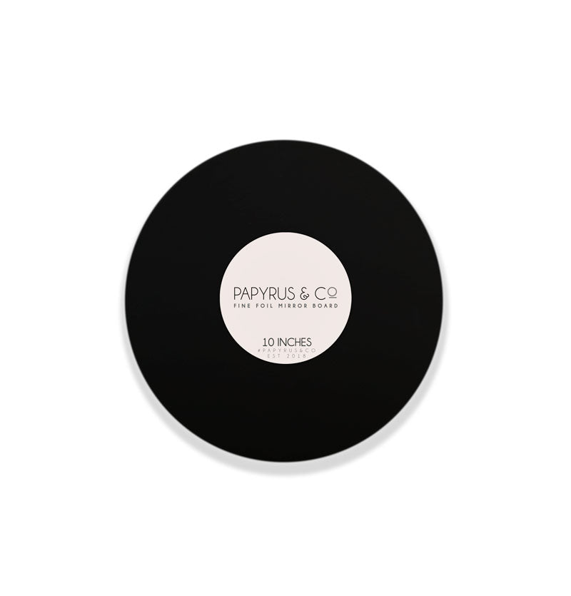 Papyrus Matte Masonite Cake Board Round Black 10in