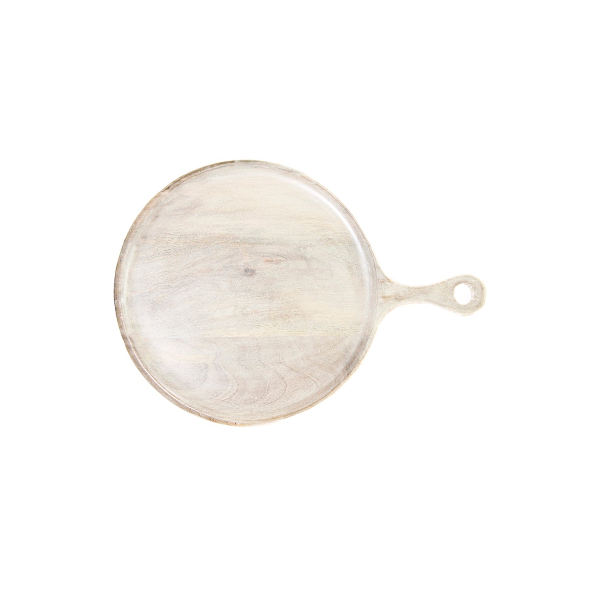 Chef Inox Round Serving Board with Handle White 250x15mm