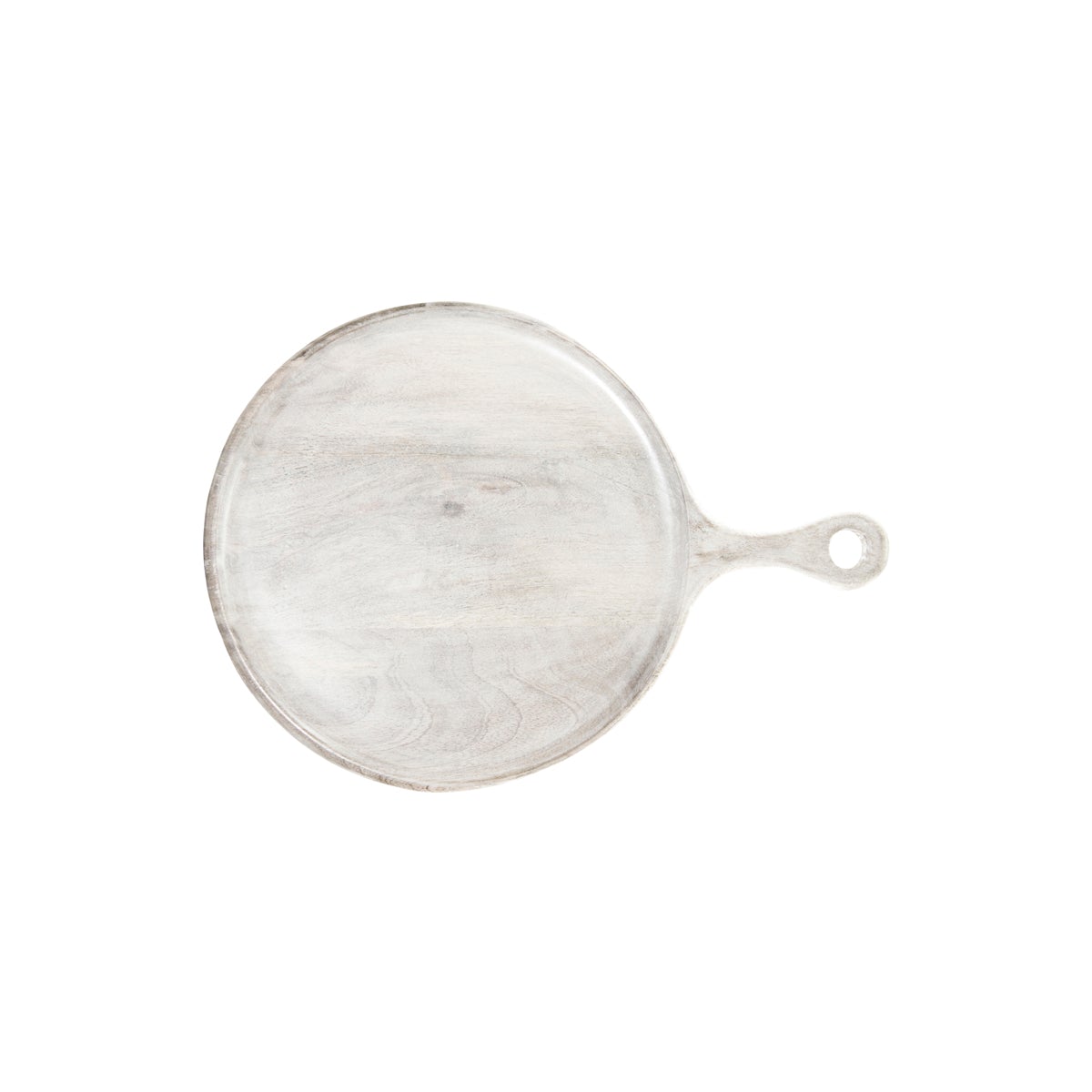 Chef Inox Round Serving Board with Handle White 300x15mm