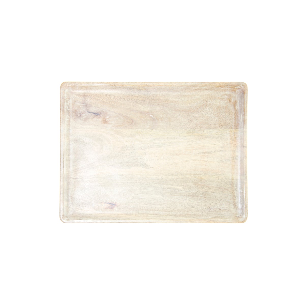 Chef Inox Mango Wood Rectangular Serving Board White 360x180x15mm