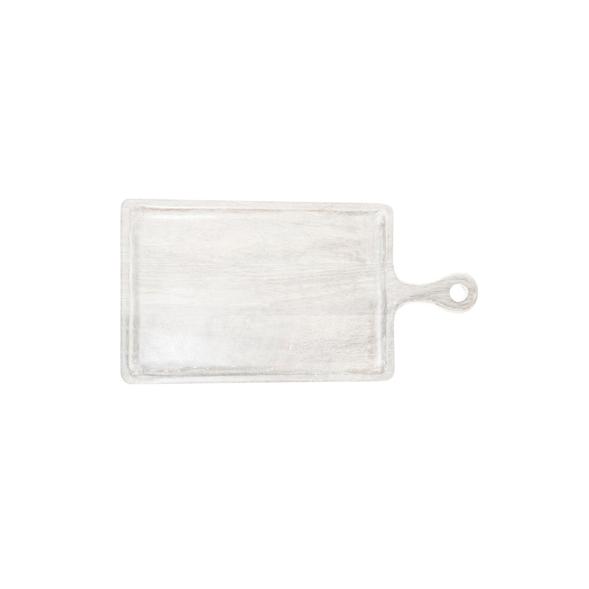 Chef Inox Rectangular Serving Board with Handle White 260x180x15mm
