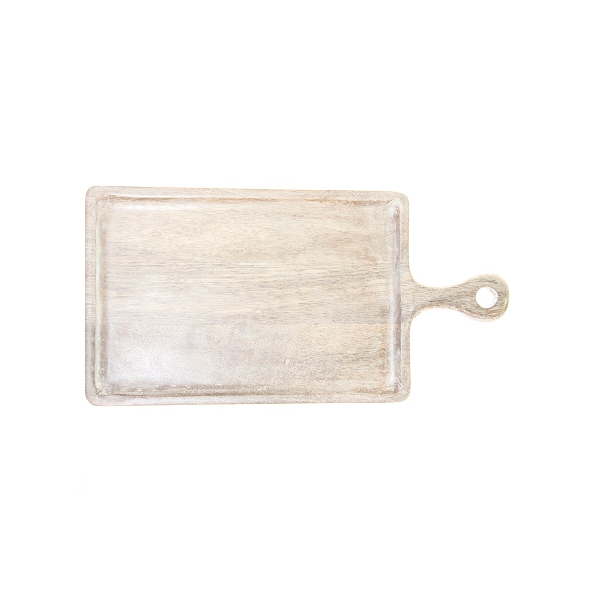 Chef Inox Rectangular Serving Board with Handle White 520x440x20mm