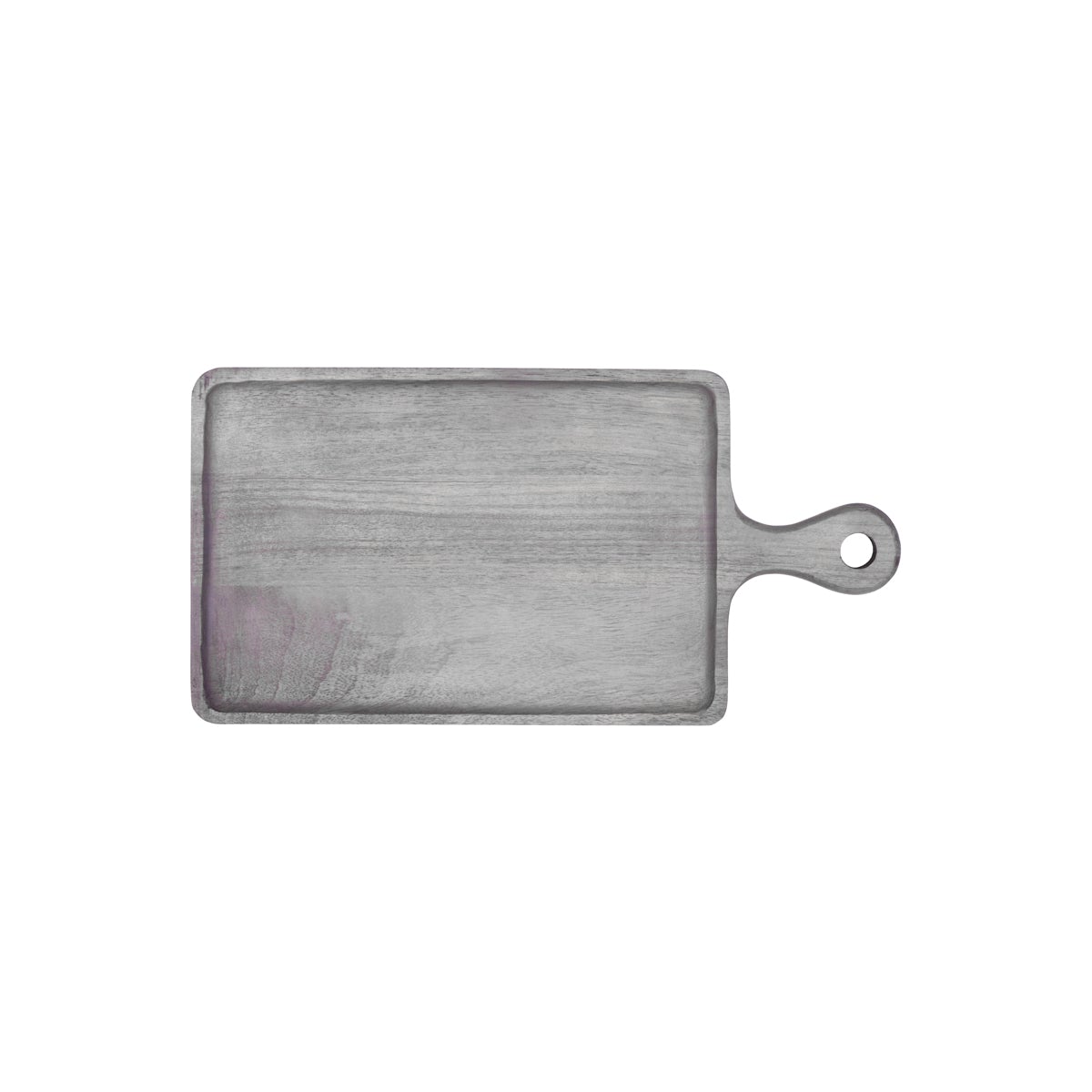 Chef Inox Mango Wood Rectangular Serving Board with Handle Grey 300x200x15mm