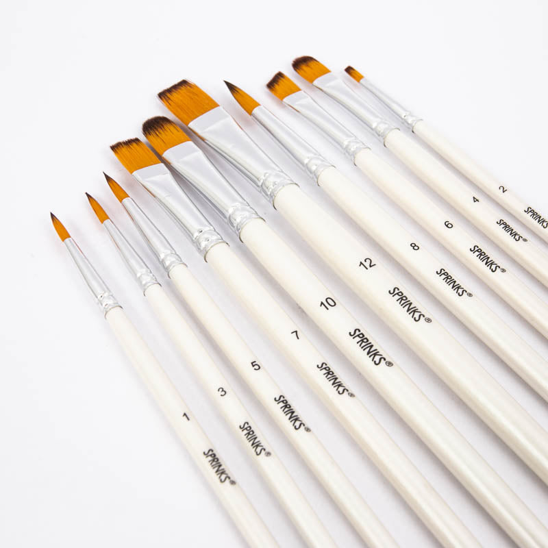 Sprinks Sugarcraft Brush Set 10 Piece