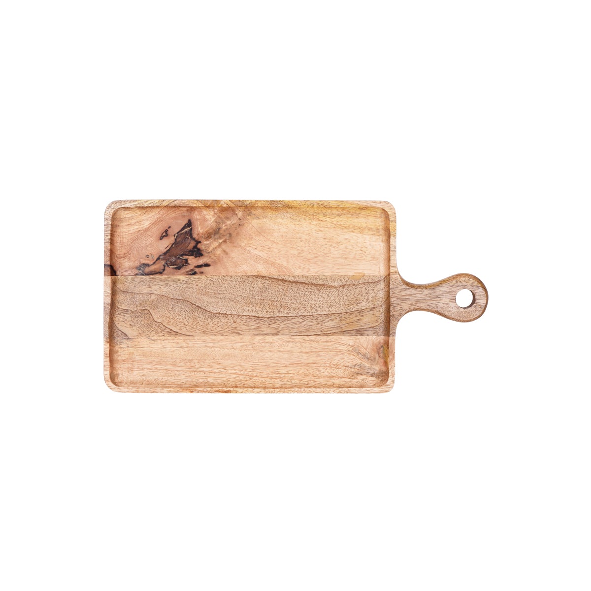 Chef Inox Rectangular Serving Board with Handle Natural 300x200x15mm
