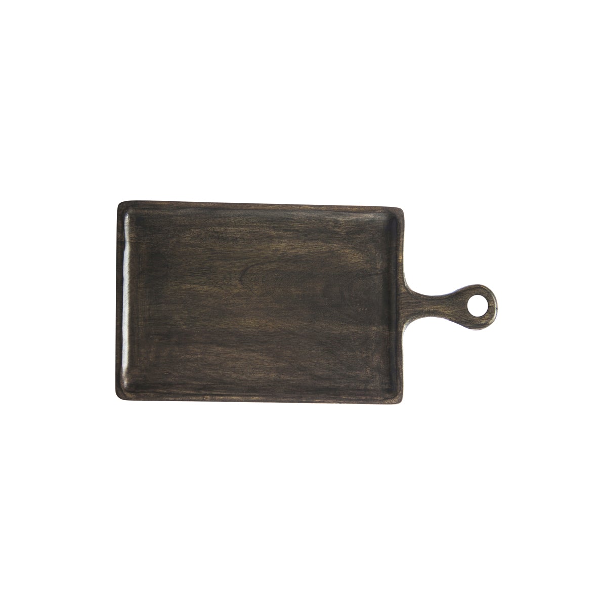Chef Inox Rectangular Serving Board with Handle Dark 260x180x15mm