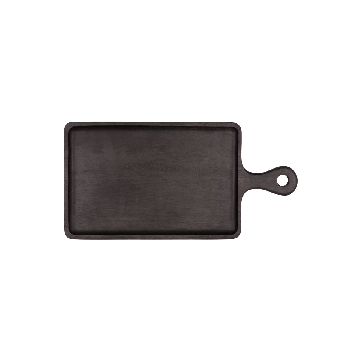 Chef Inox Mango Wood Rectangular Serving Board with Handle Dark 300x200x15mm