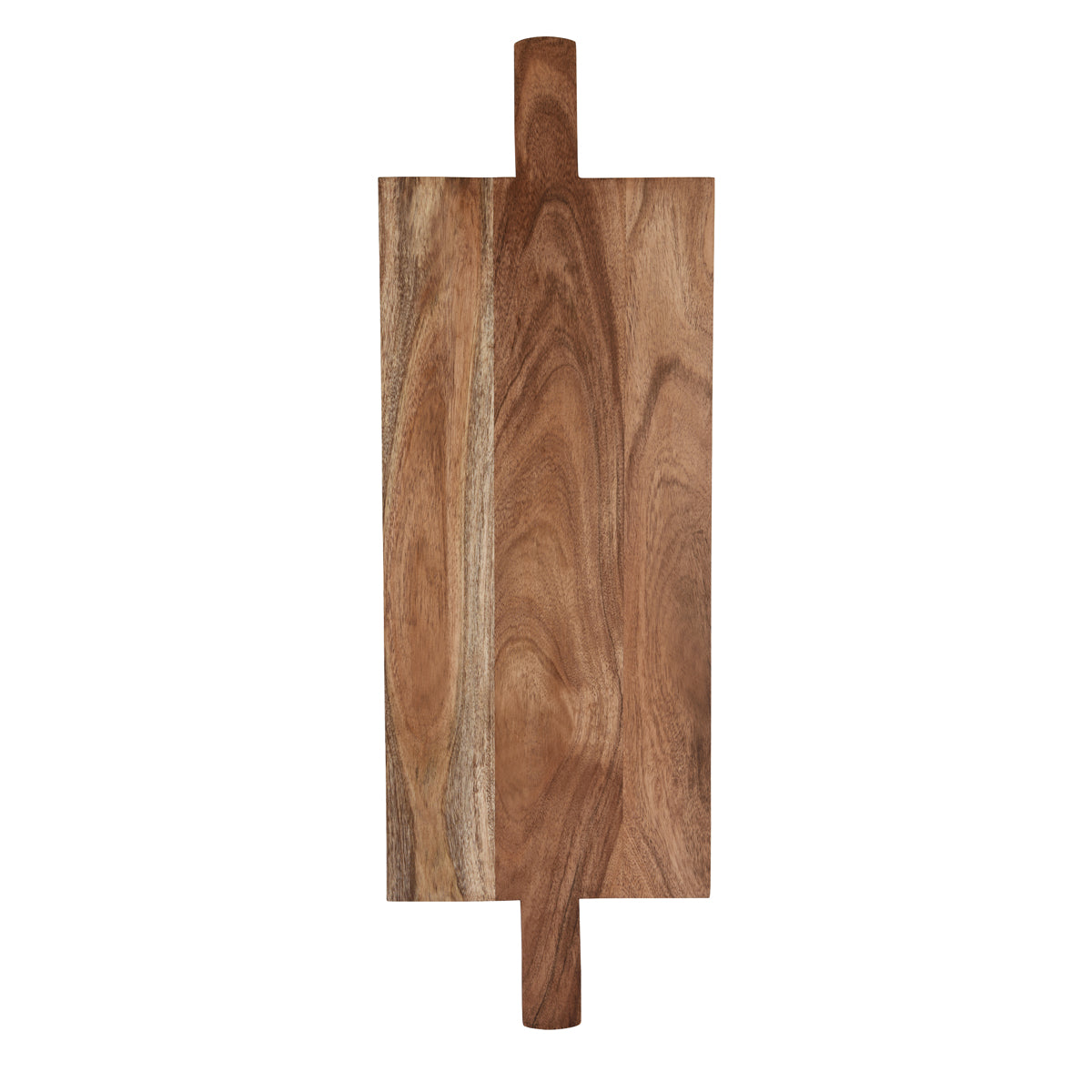 Chef Inox Serve Natural Acacia Paddle Board Footed with Two Handles 760x254x15mm