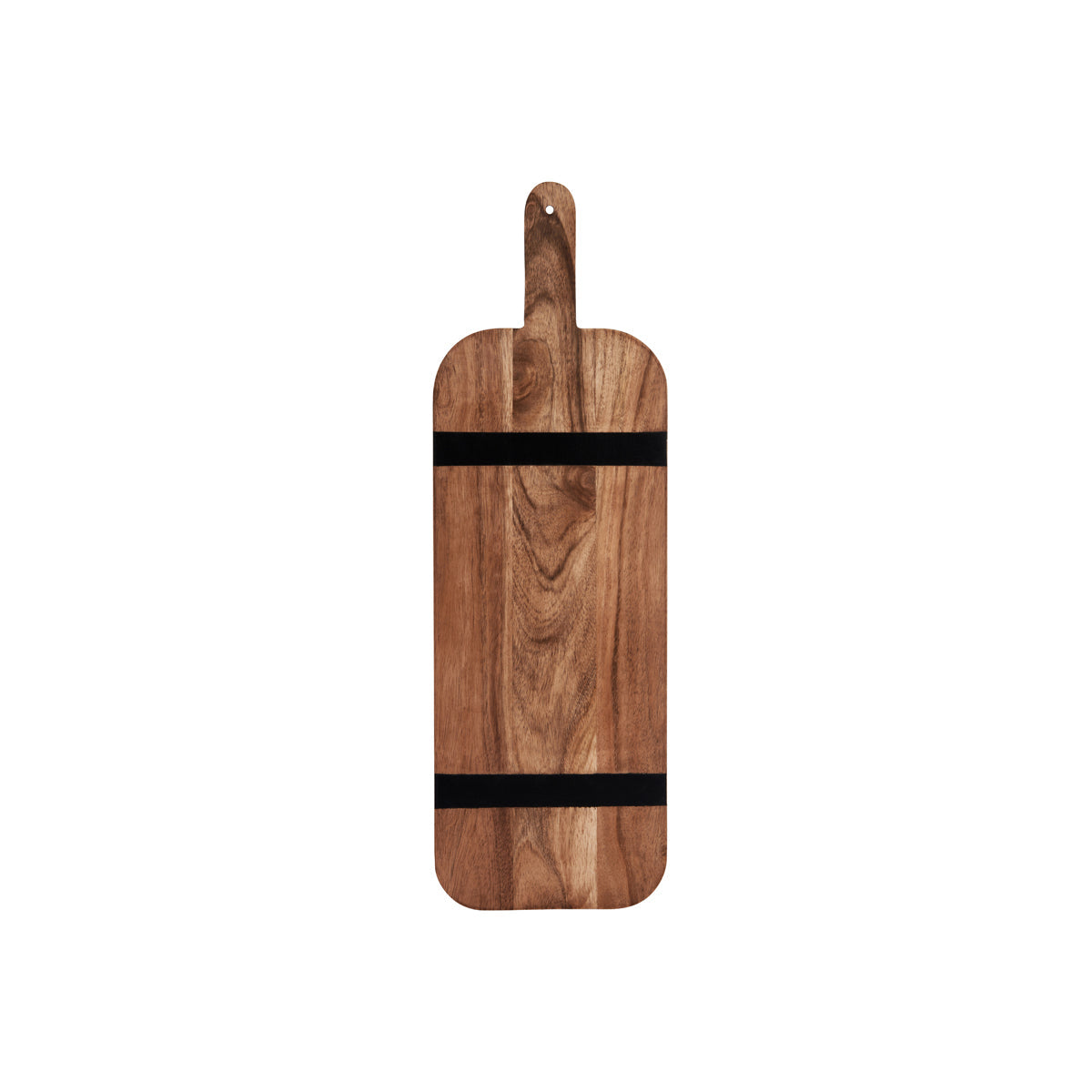 Chef Inox Serve Natural Acacia Paddle Board with Black Acacia Inlay 560x180x15mm