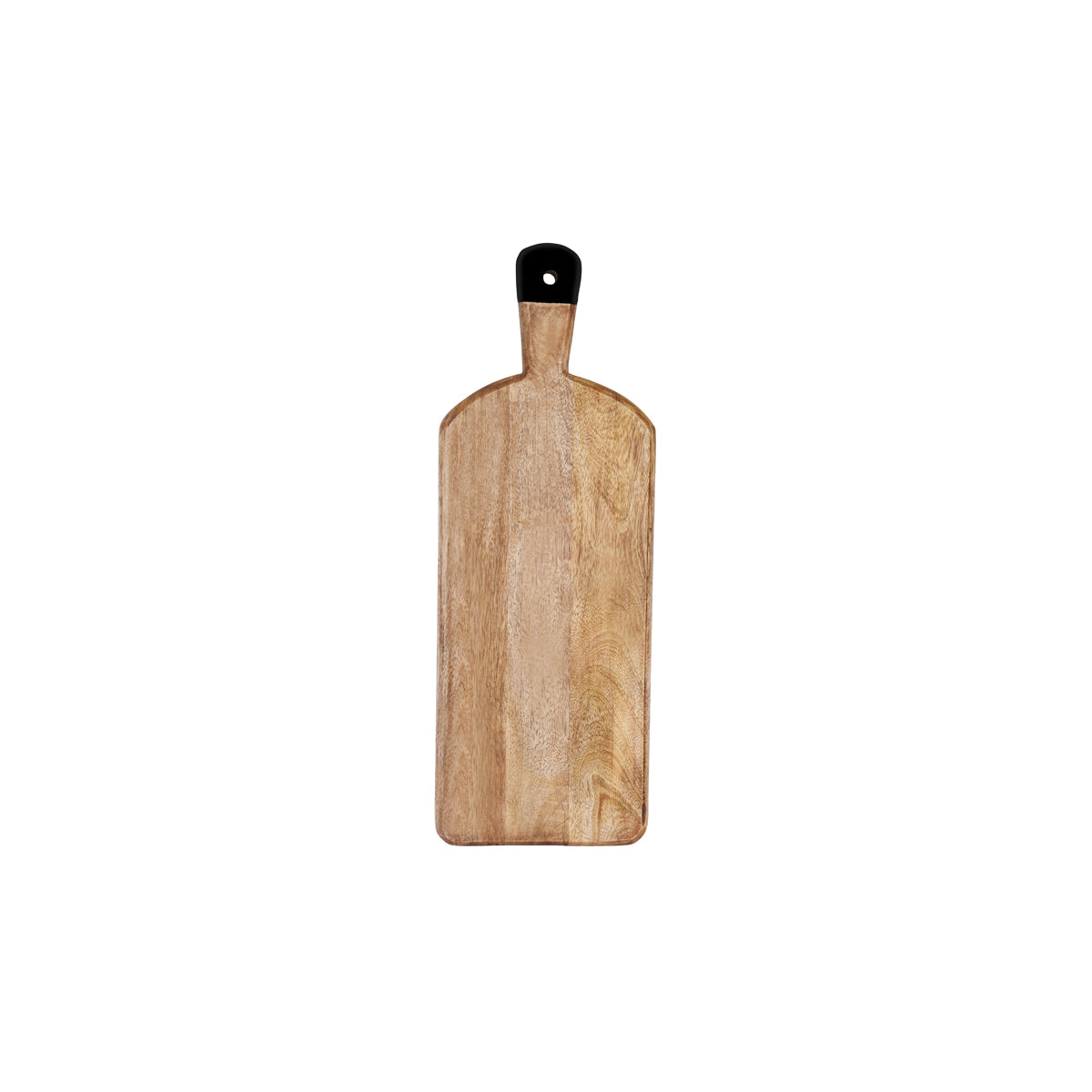 Chef Inox Mango Wood Rectangular Serving Board with Black Handle 500x180x40mm