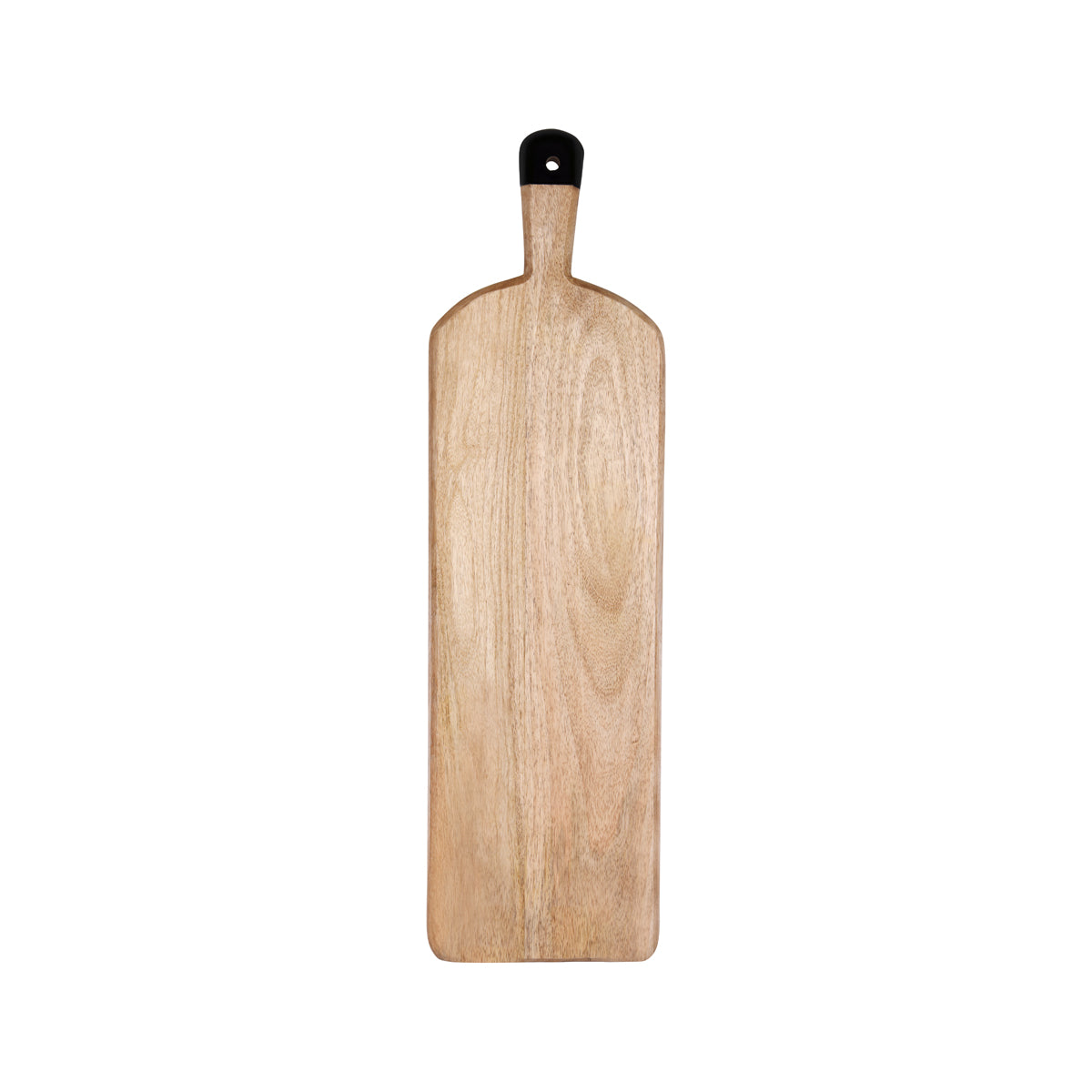 Chef Inox Mango Wood Rectangular Serving Board with Black Handle 700x200x40mm