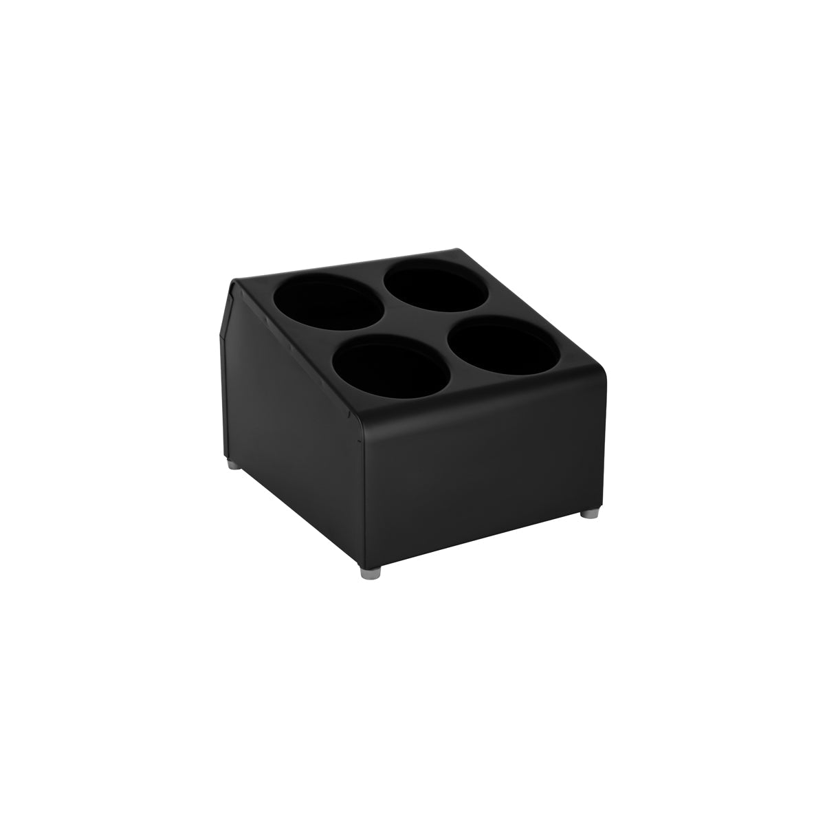 Chef Inox Cutlery Cylinder Holder Black 4 Hole
