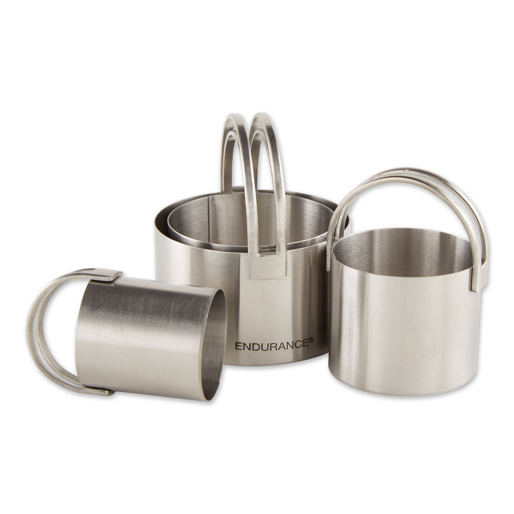 RSVP Endurance Stainless Steel Round Biscuit Cutter Set of 4