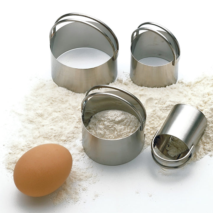 RSVP Endurance Stainless Steel Round Biscuit Cutter Set of 4