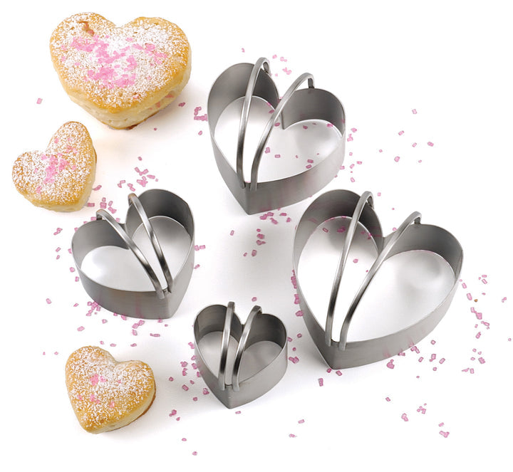 RSVP Biscuit Cutters Set Of 4 - Heart