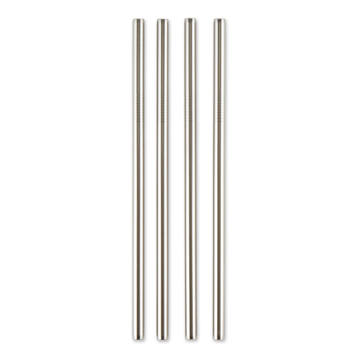 RSVP Endurance Stainless Steel Smoothie Straws Set 4 22cm