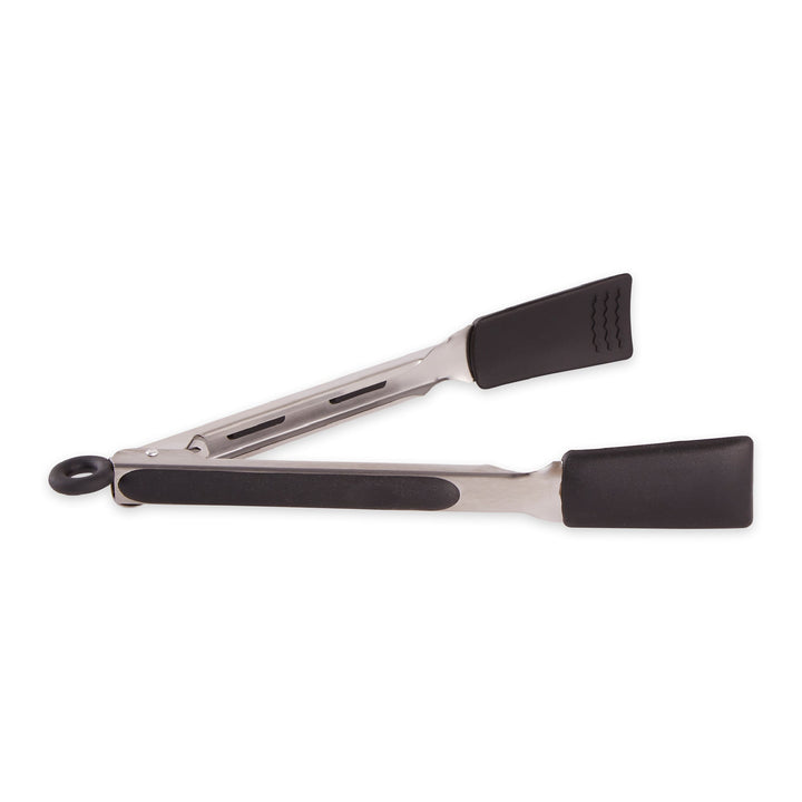 RSVP Endurance Square Tip Silicone Tongs 23cm - Black