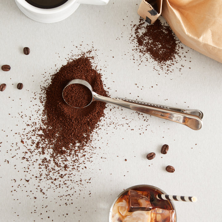 RSVP Endurance Stainless Steel Coffee Scoop ‘N Clip 17.7cm