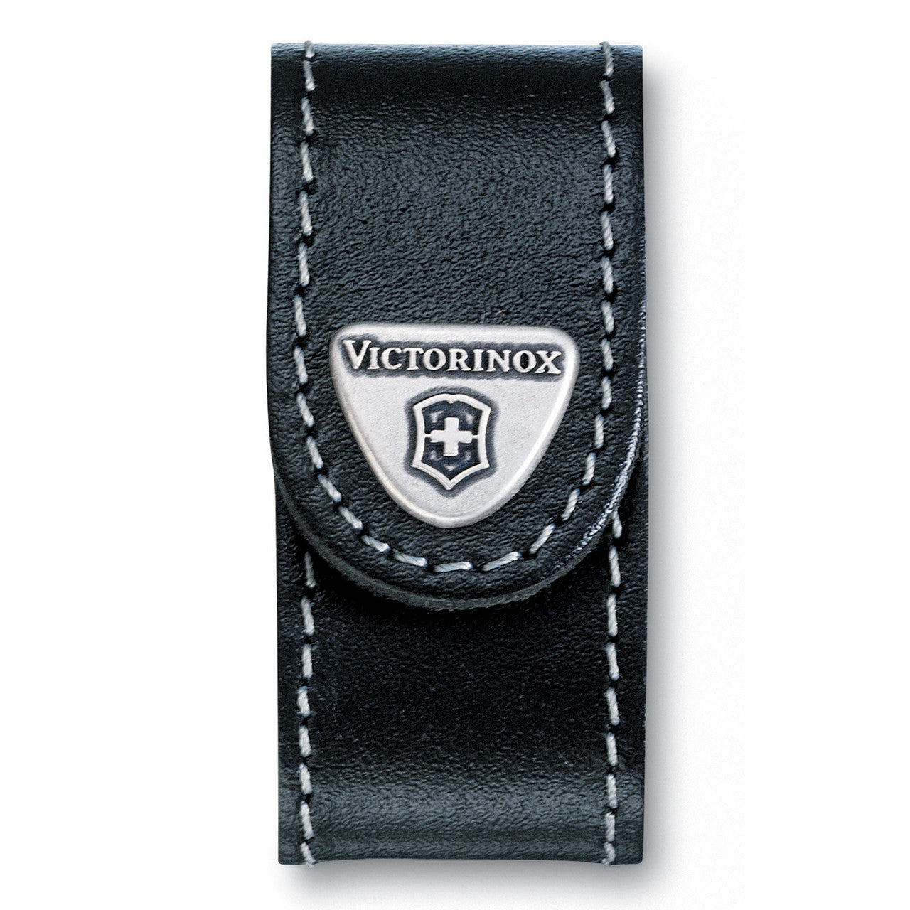 Victorinox Leather Swiss Army Knife Belt Pouch (4), 4.0518.XL - Black