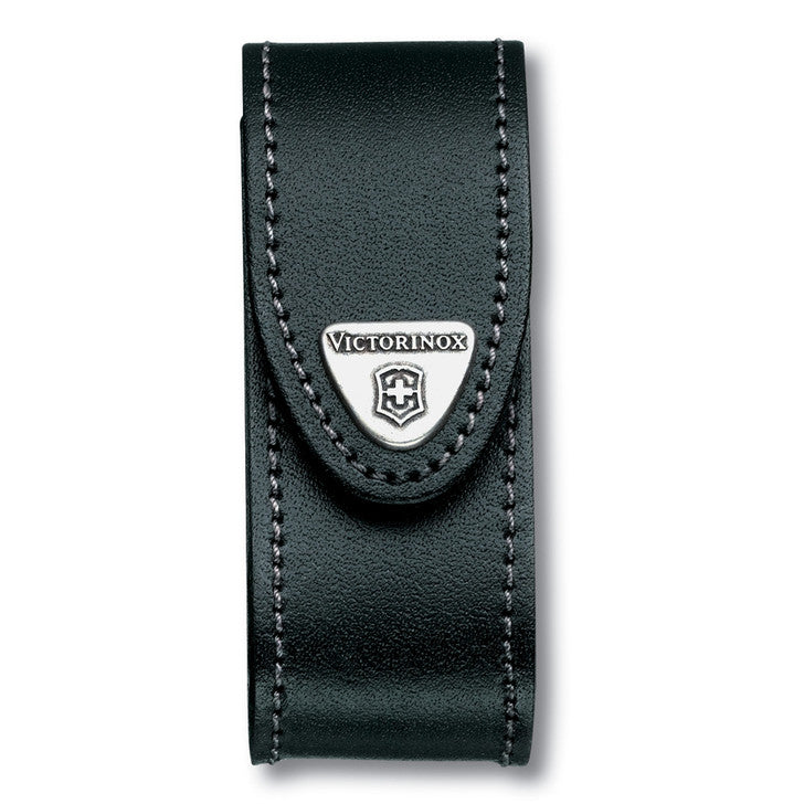Victorinox Leather Swiss Army Knife Belt Pouch (13), 4.0520.3 - Black