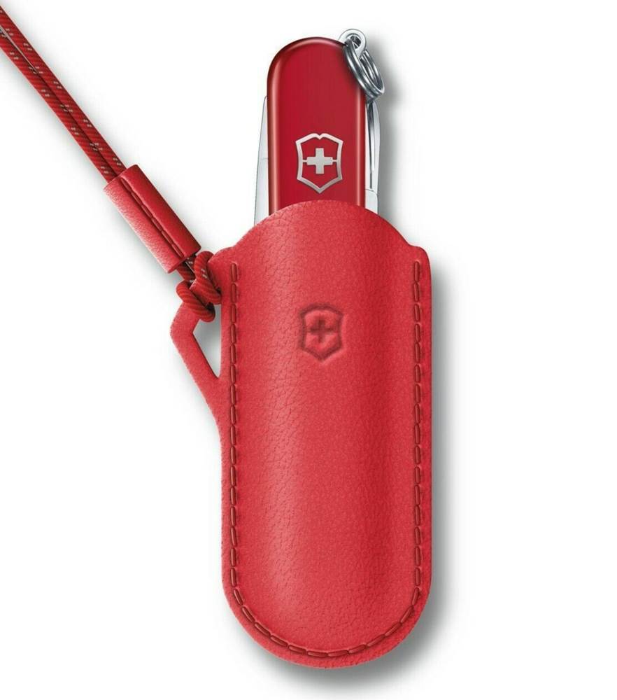 Victorinox Classic Leather Pouch (2) - Classic Red