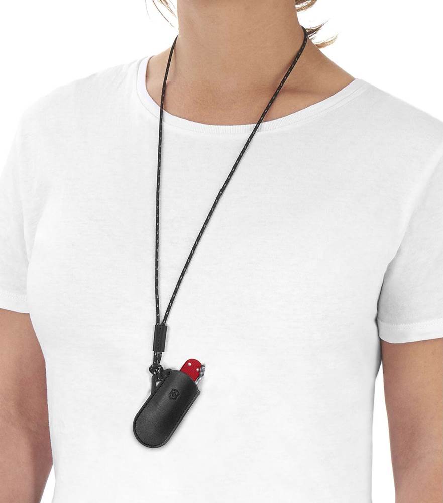 Victorinox Classic Leather Swiss Army Knife Pouch (2) - Black