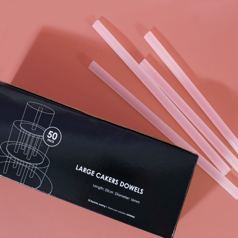 Sprinks Large Opaque Cake Dowels Box of 50