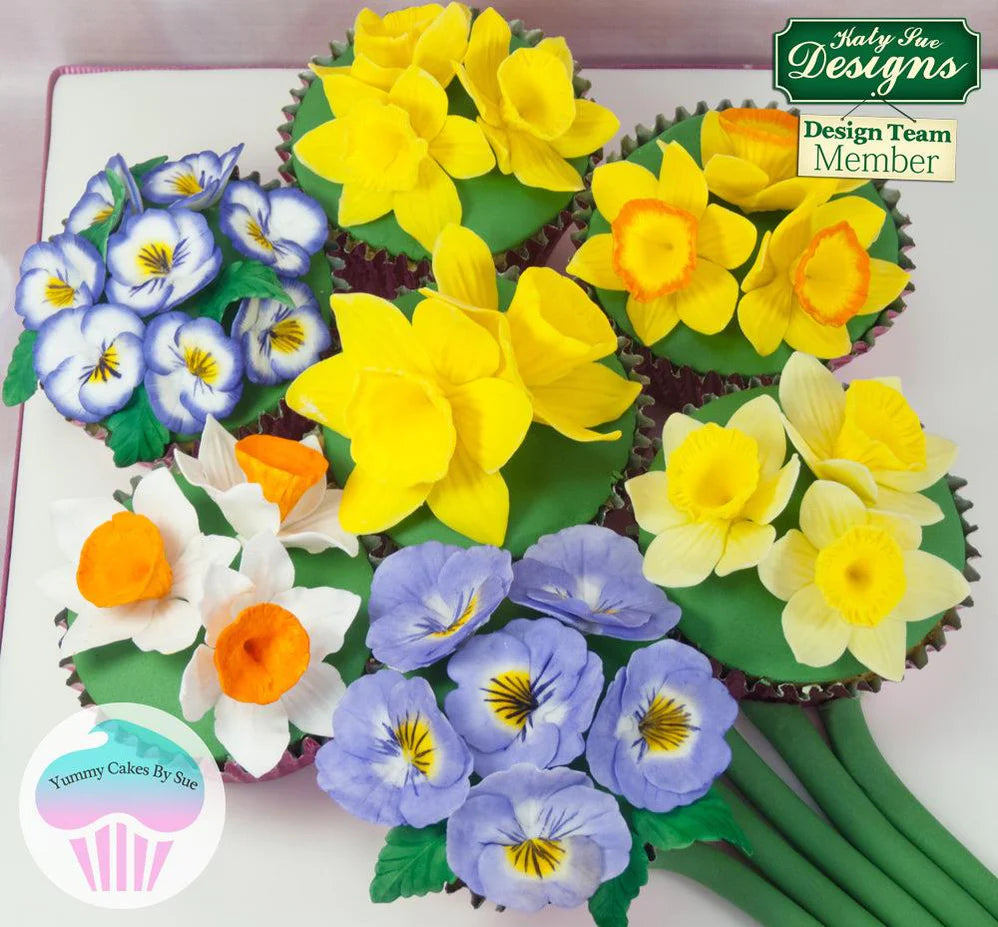 Katy Sue Silicone Mould Daffodils
