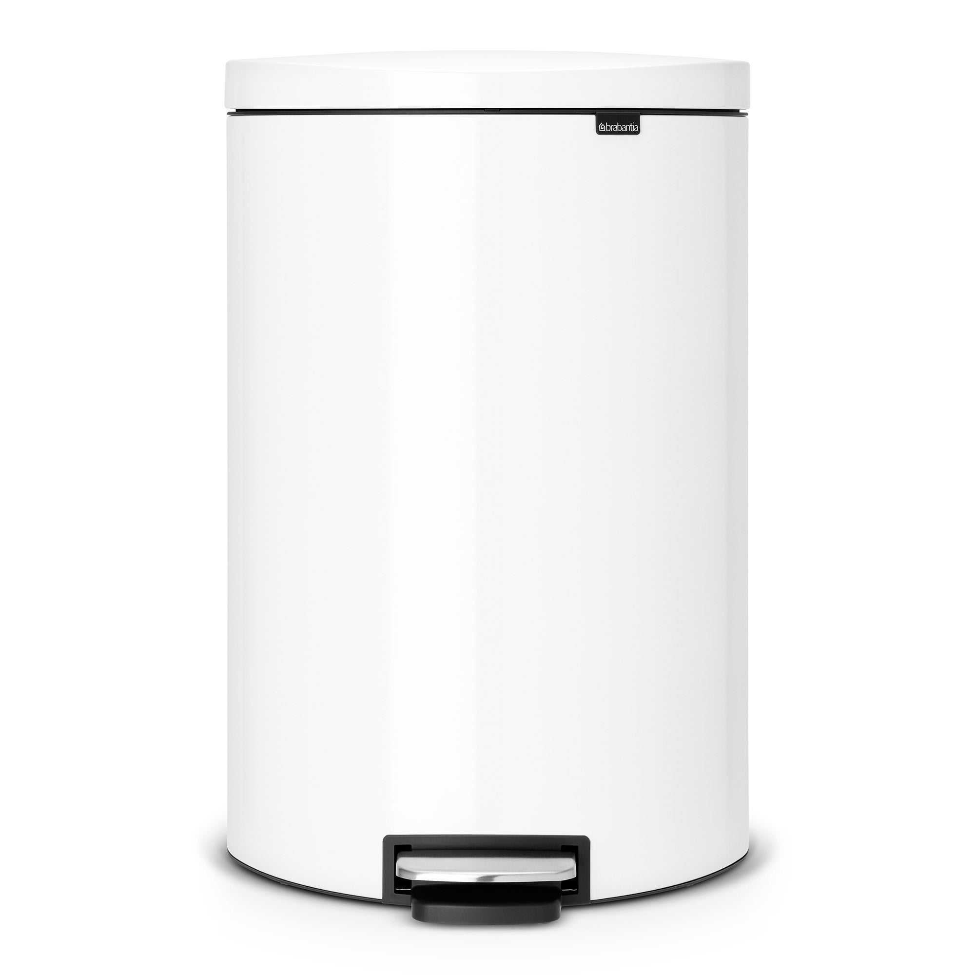 Brabantia Pedal Bin 40 Litre FlatBack - White