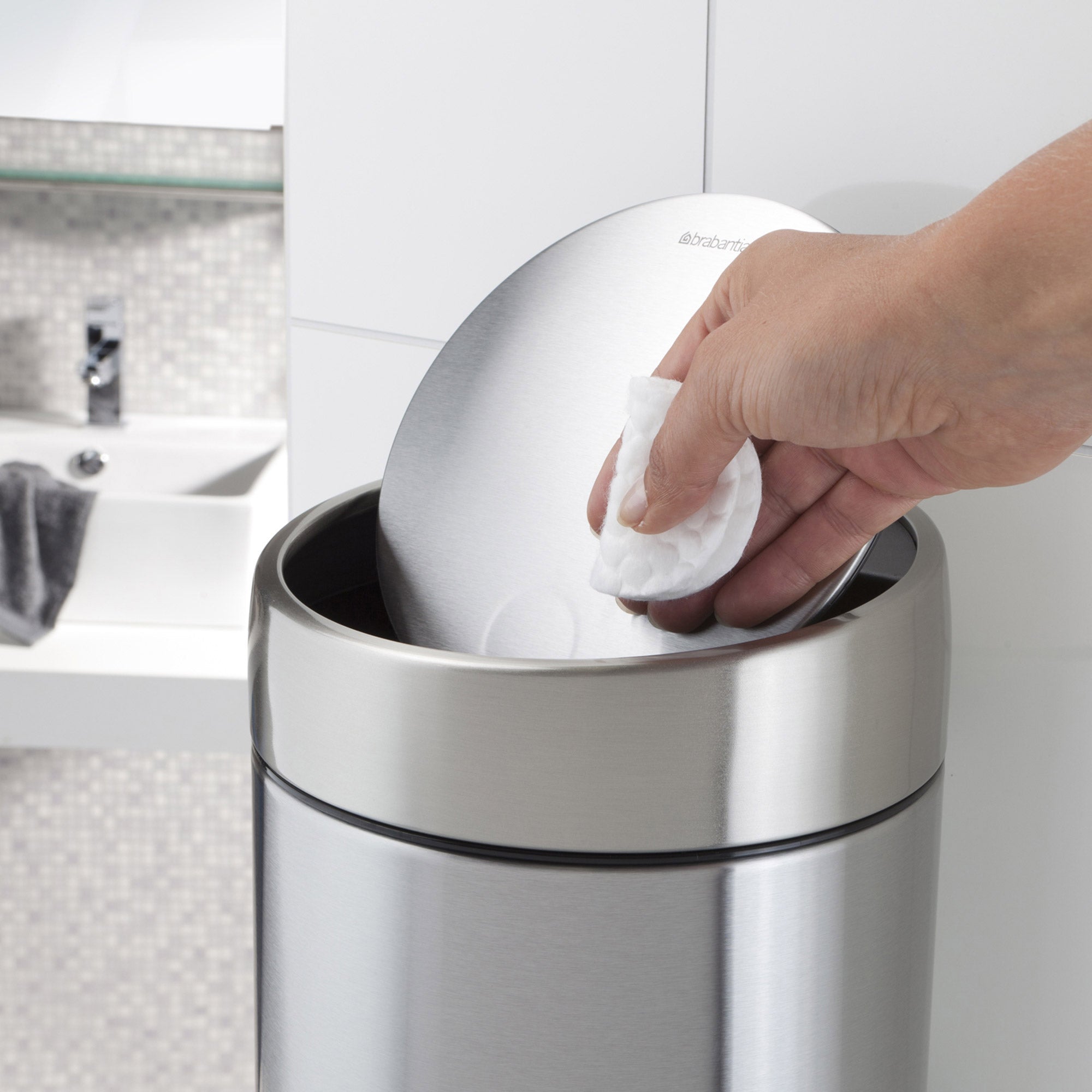 Brabantia Slide Bin 5 Litre De Luxe - FPP Matt Steel