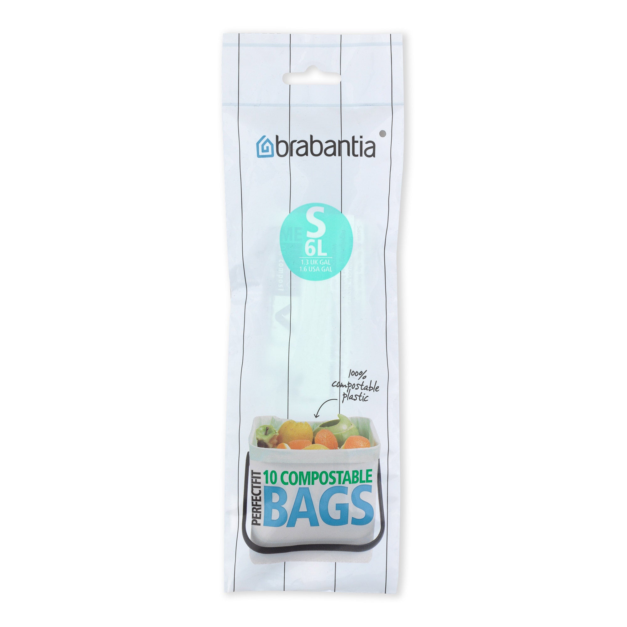 Brabantia Perfect Fit Compostable Bin Liner Code S (6 litre)