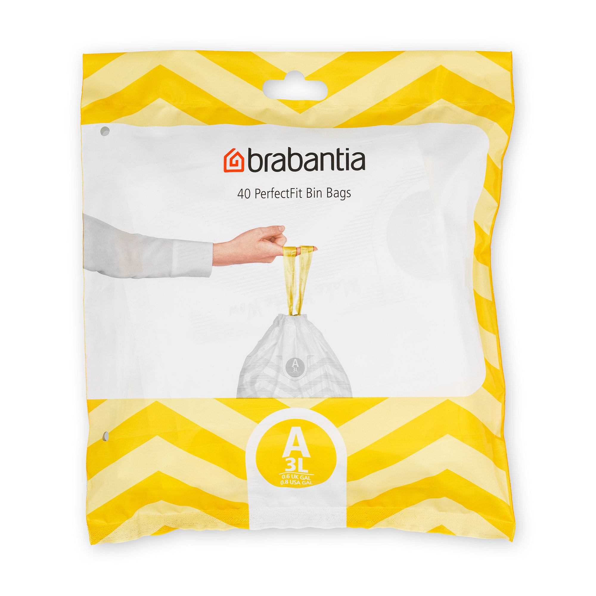 Brabantia Bin Liner Code A (3 Litre) 40 Bags Dispenser Pack