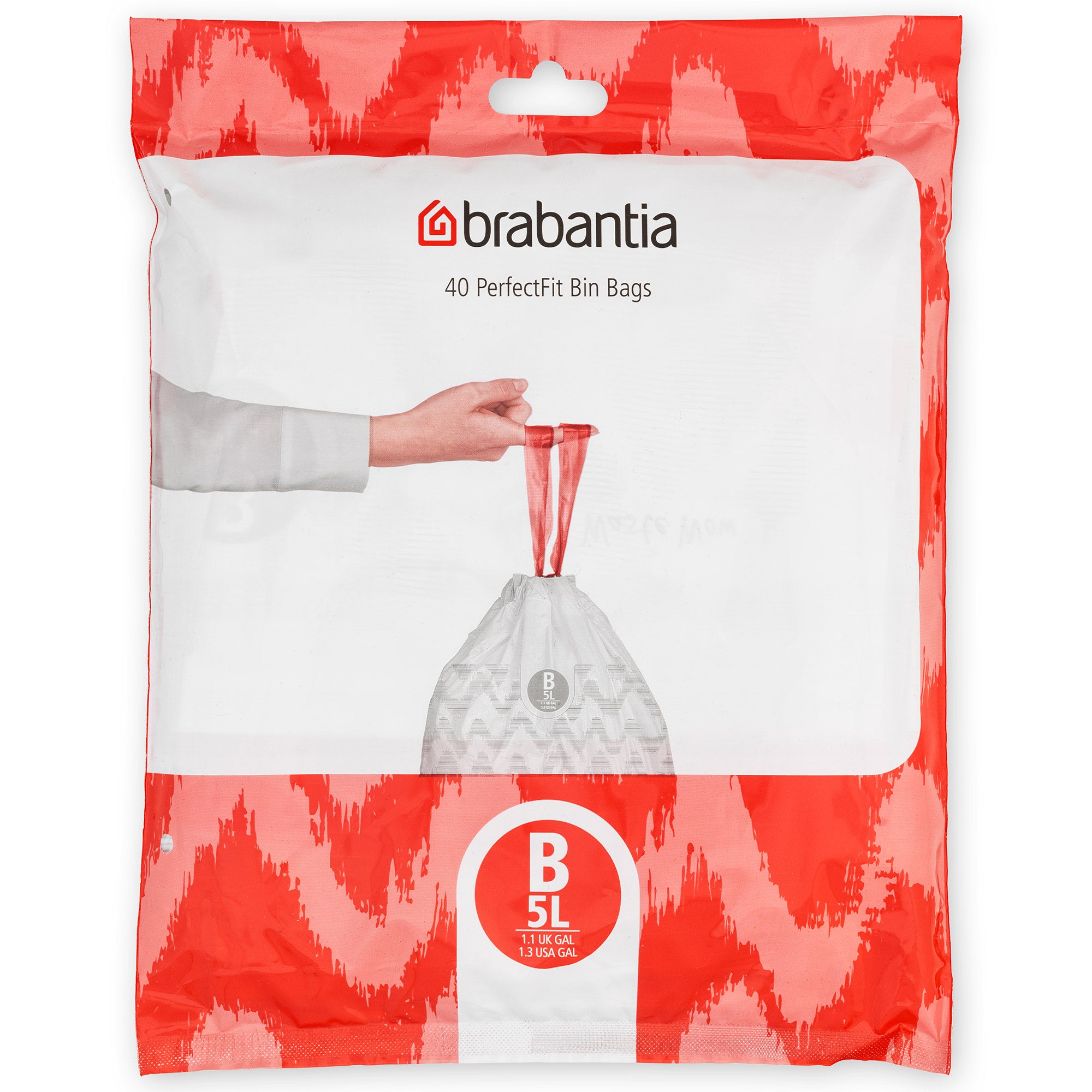 Brabantia Bin Liner Code B (5 Litre) 40 Bags Dispenser Pack