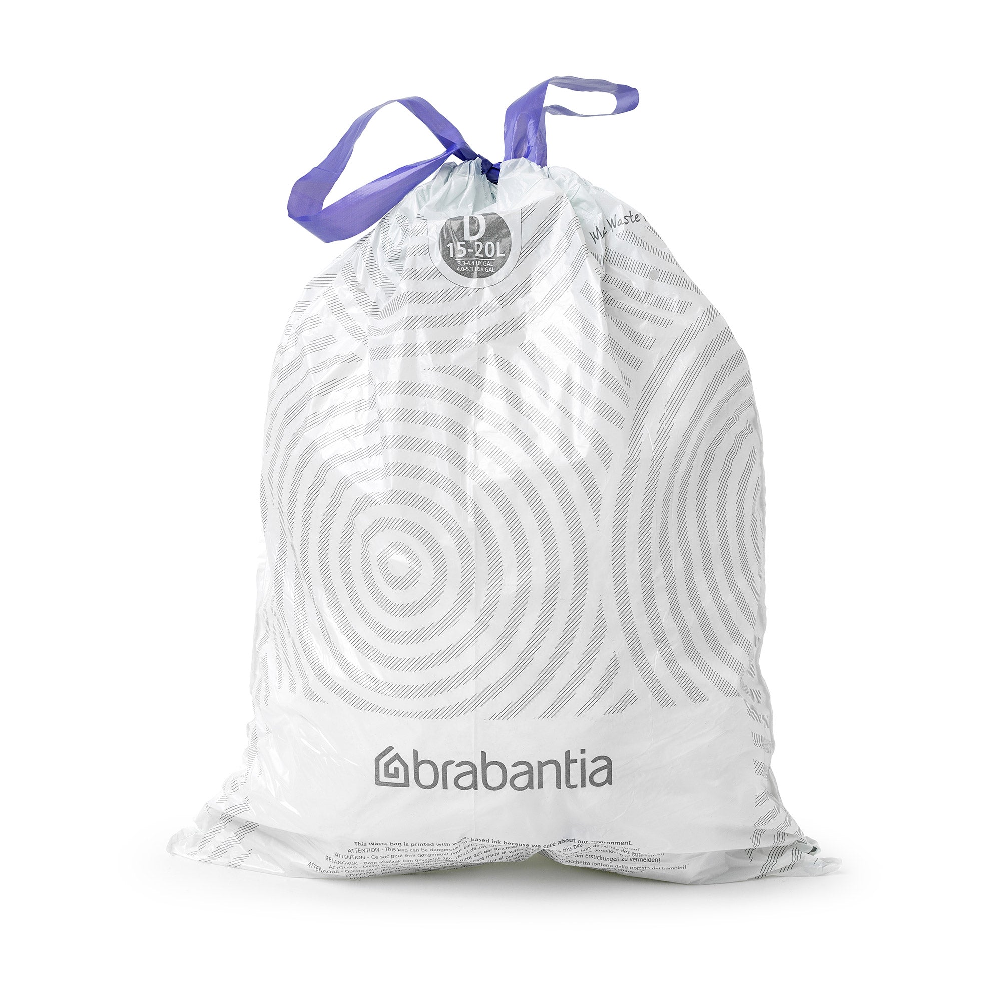 Brabantia Bin Liner Code D (15-20 Litre) 40 Bags Dispenser Pack