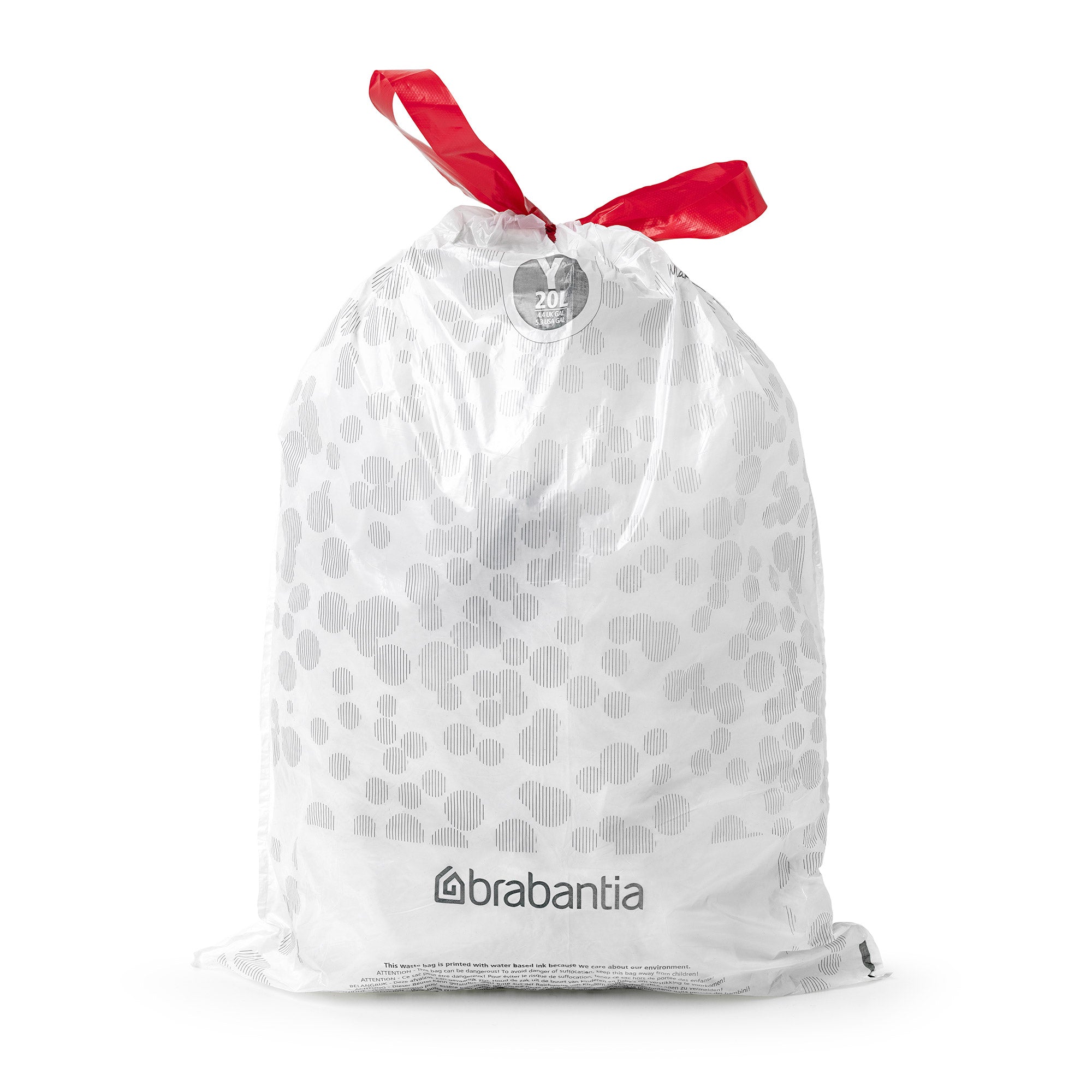 Brabantia Bin Liner Code Y (20 Litre nICON) 40 Bags Dispenser Pack