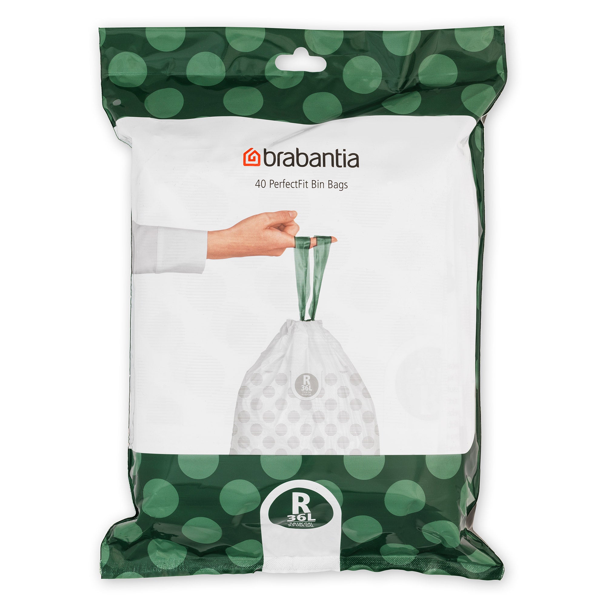 Brabantia Bin Liner Code R 36L (BO) 40 Bags Dispenser Pack