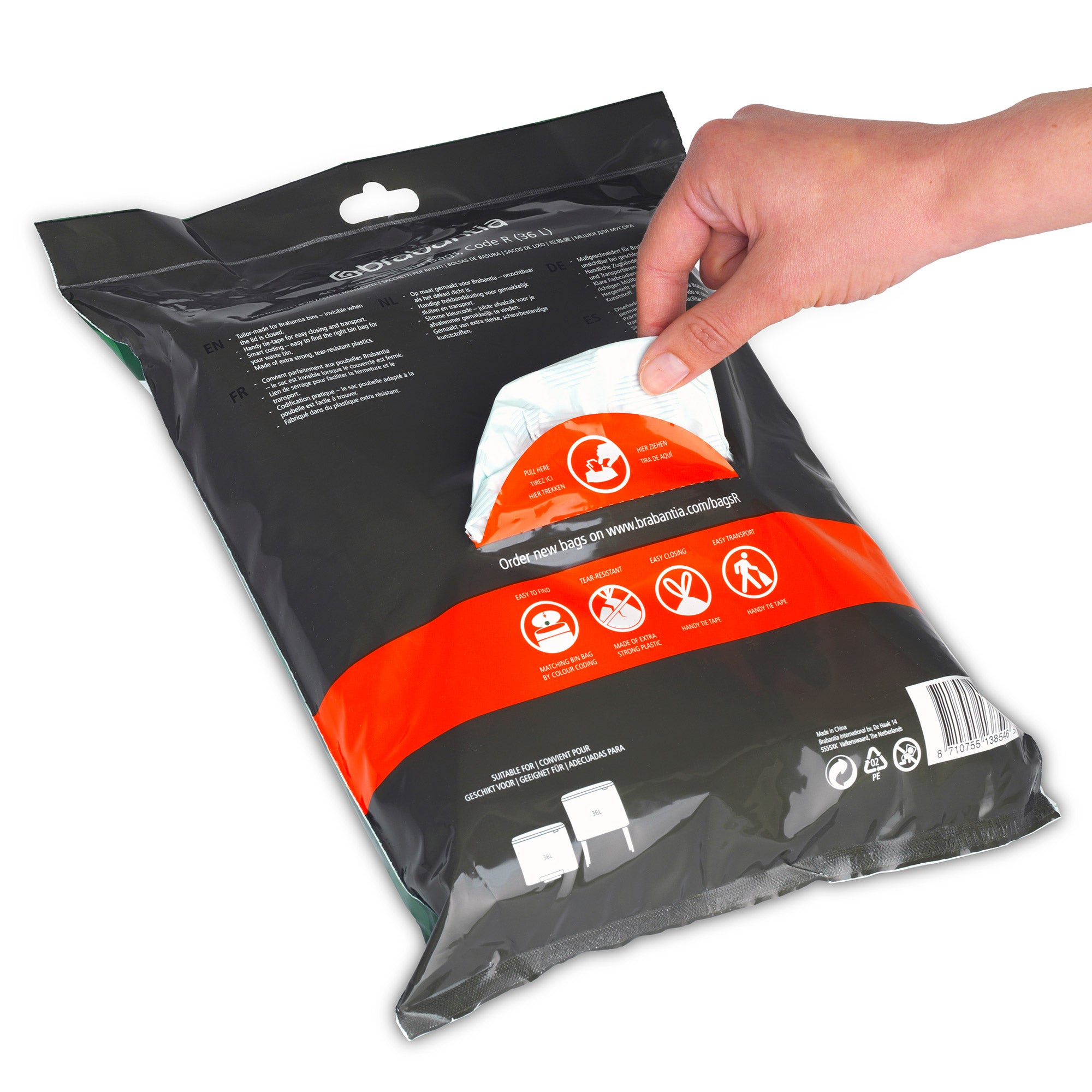 Brabantia Bin Liner Code R 36L (BO) 40 Bags Dispenser Pack
