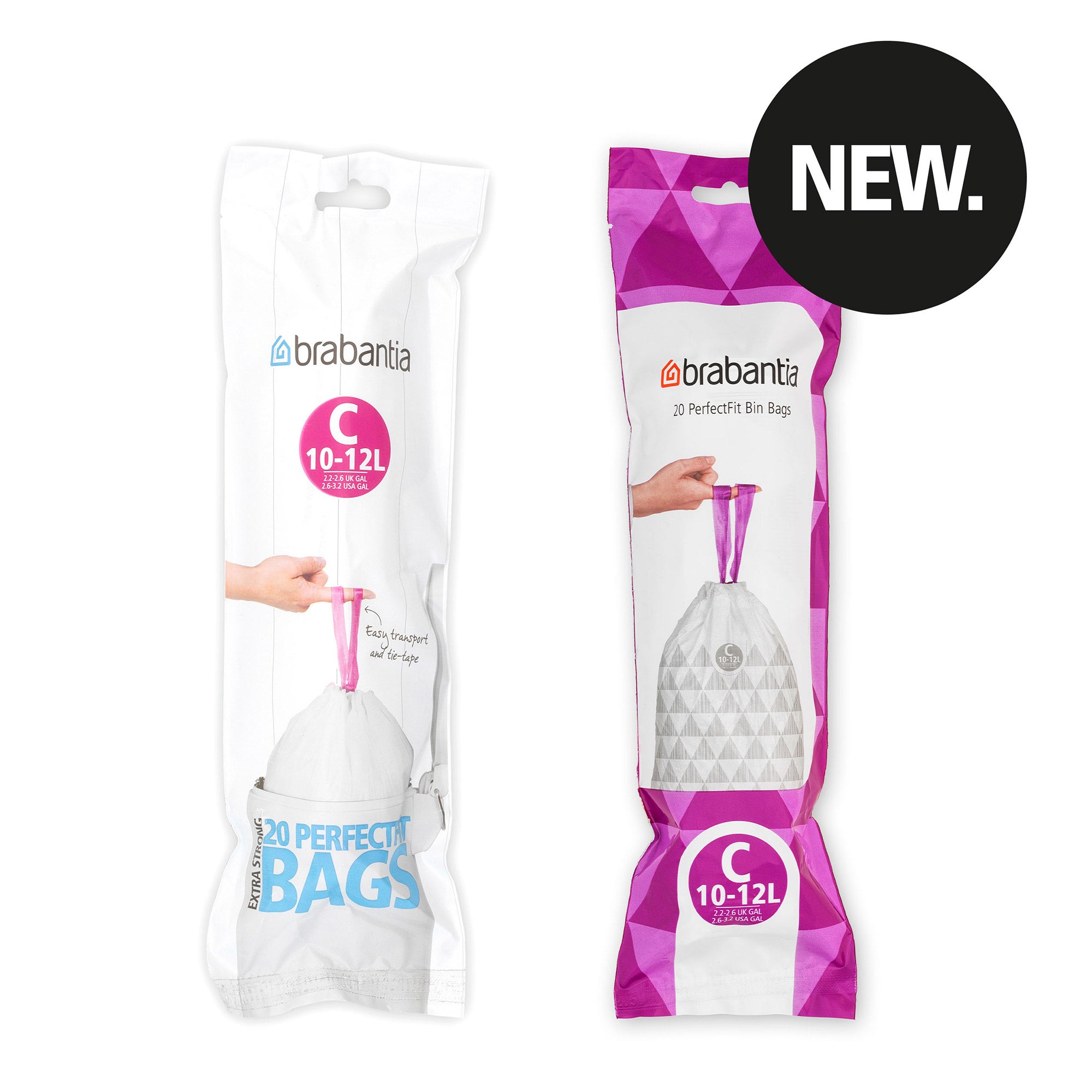 Brabantia Bin Liner Code C (10/12 Litre) 20 Bags/Roll