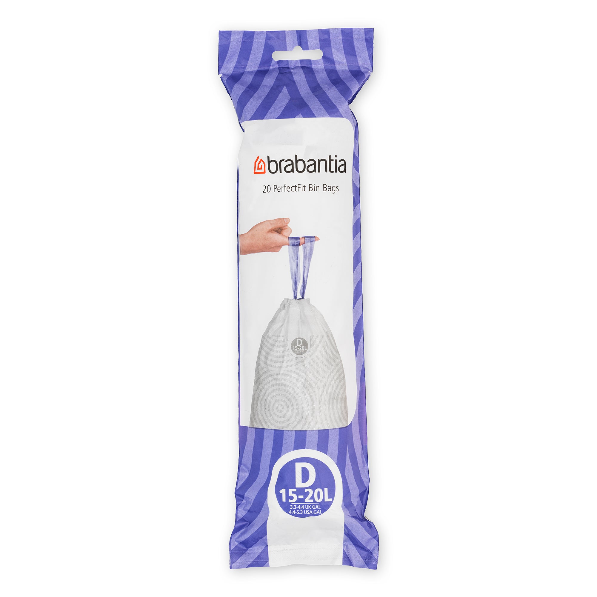 Brabantia Bin Liner Code D (15/20 Litre) 20 Bags/Roll