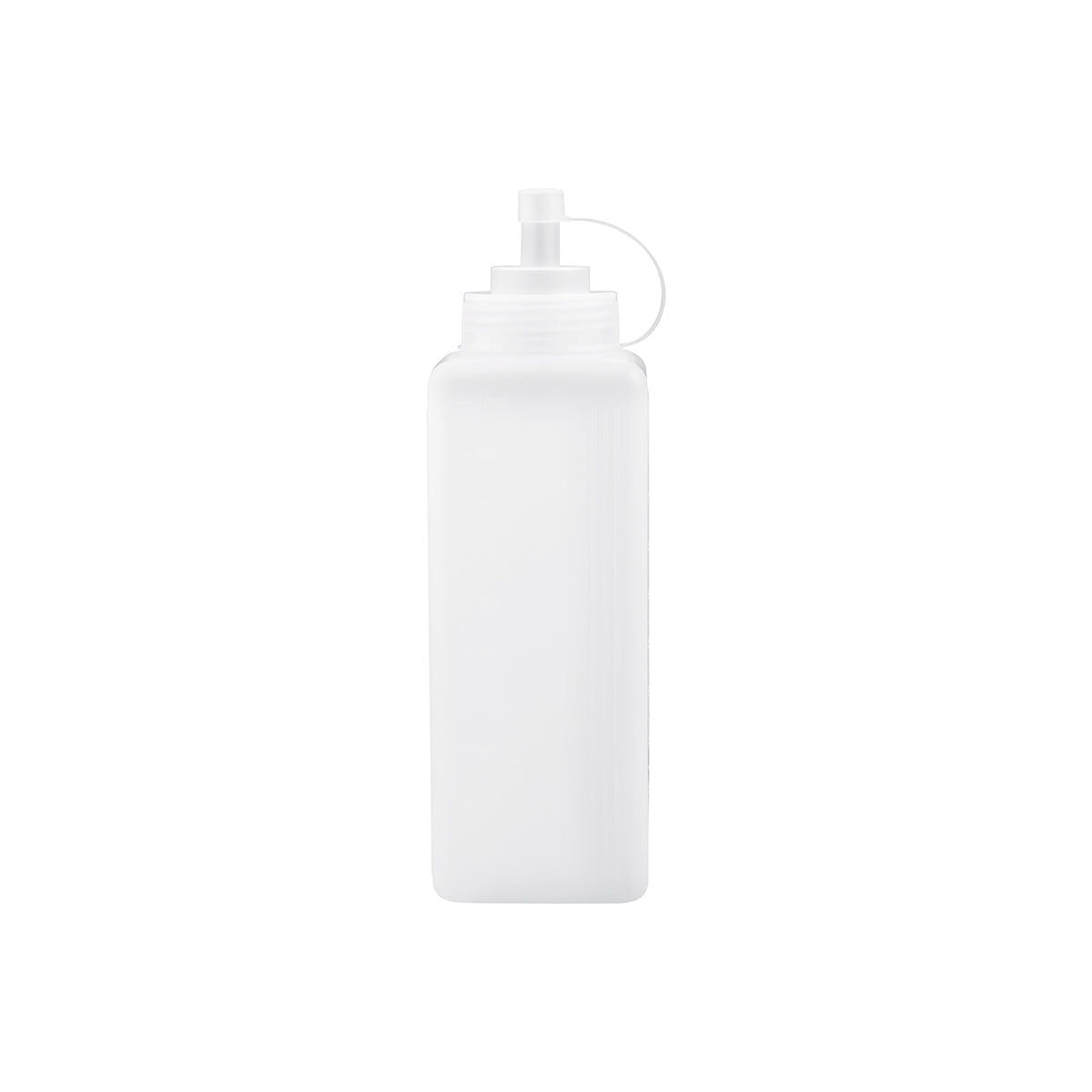 Chef Inox Square Squeeze Bottle Plastic Clear 1000ml