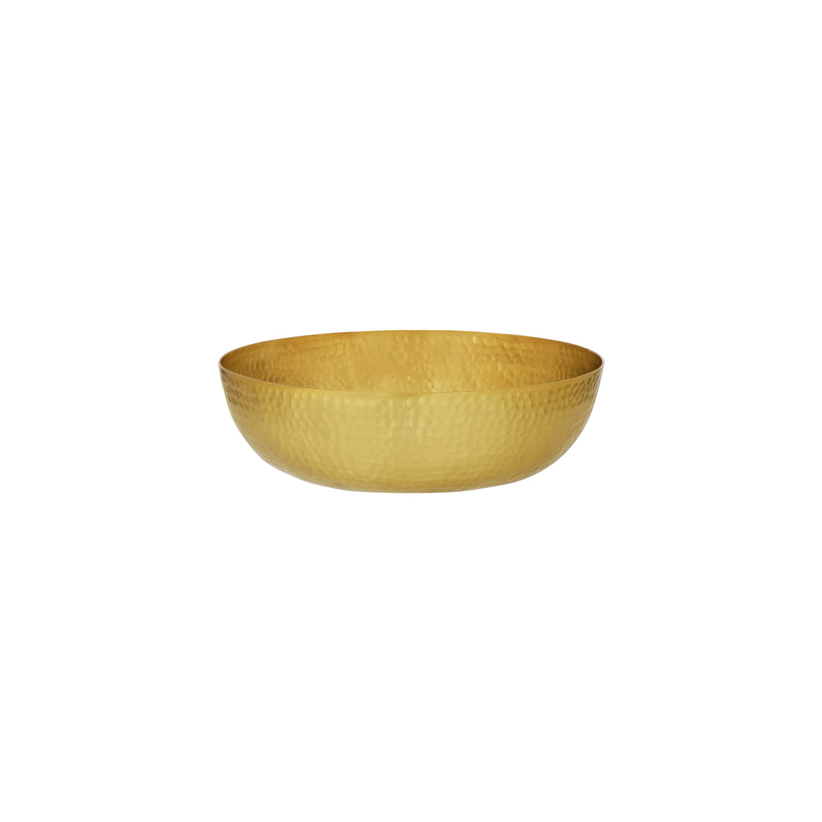 Chef Inox Round Serving & Seafood Bowl Hammered Brass 250x80mm (2.8L)