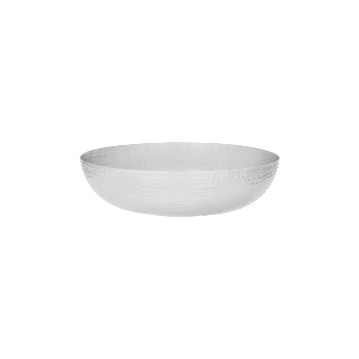 Chef Inox Round Serving & Seafood Bowl Hammered Satin 300x80mm (4.0L)